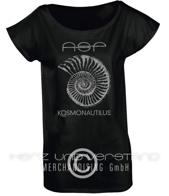 Produktabbildung „Kosmonautilus“ Grey Phragmokon-Frauenshirt