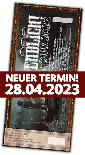 Produktabbildung ASP ENDLiCH! Tour 2023 – 28.04.2023 Oberhausen – Turbinenhalle