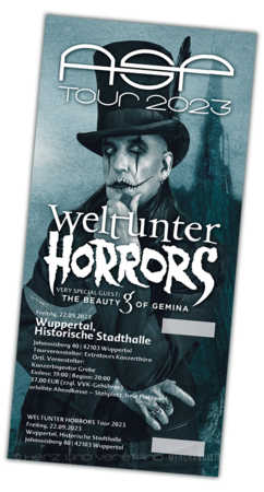 Produktabbildung Weltunter Horrors Tour – Wuppertal, Historische Stadthalle