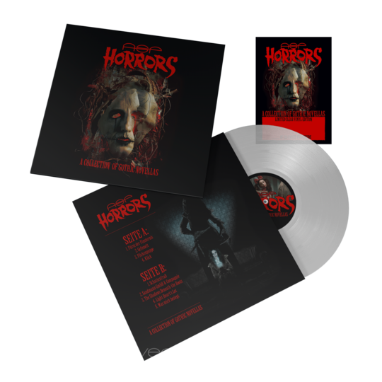 Produktabbildung LP "Horrors – A Collection of Gothic Novellas" CLEAR VINYL