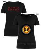 Produktabbildung "Ich will brennen" V-Neck-Shirt