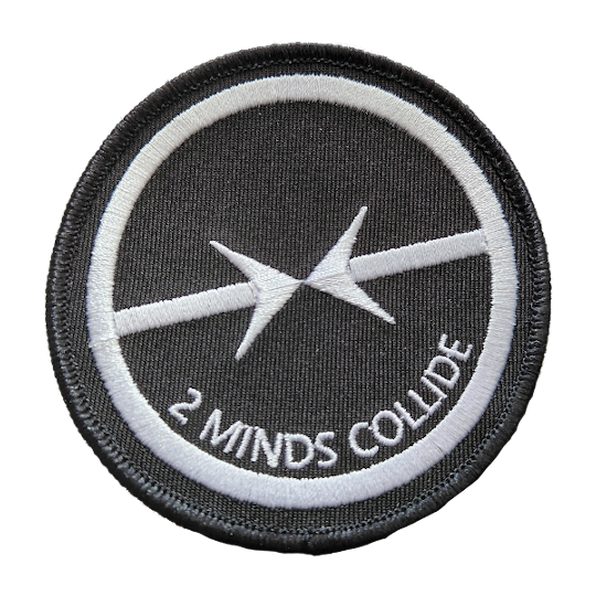 Produktabbildung Aufnäher "2 MINDS COLLIDE"