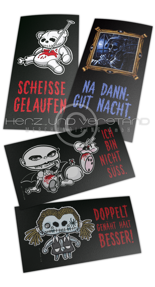Produktabbildung "Die kleine Ballade..." - 4er-Postkarten-Set