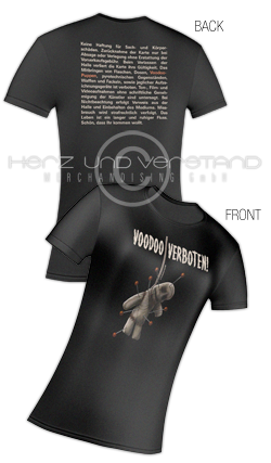 Produktabbildung "Voodoo verboten" Girlie-Shirt