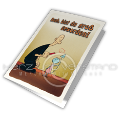 Produktabbildung "Garg"-Postkarte "Boah, bist du groß geworden!"