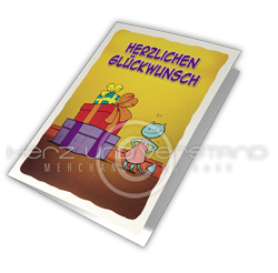 Produkabbildung "Garg"-Postkarte "Herzlichen Glückwunsch"
