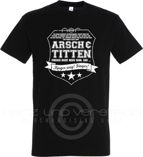 Produktabbildung „A&T - Finger weg!“ T-Shirt