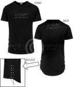 Produktabbildung „zutiefst schwarz, zutiefst ASP" Schnür-Shirt