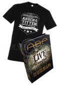 Produktabbildung LIVE auf rauen Pfaden 4CD-Box + "Finger weg!"-Shirt