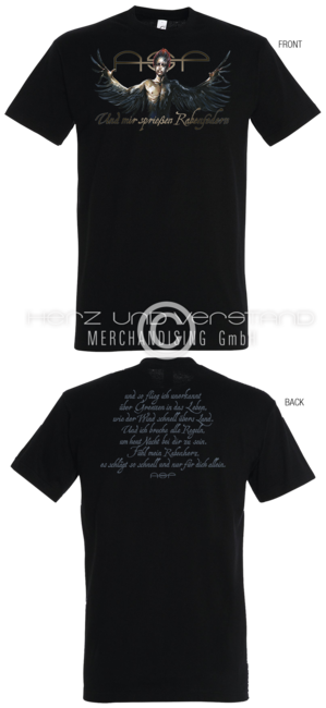 Produktabbildung "Und mir sprießen Rabenfedern" T-Shirt unisex
